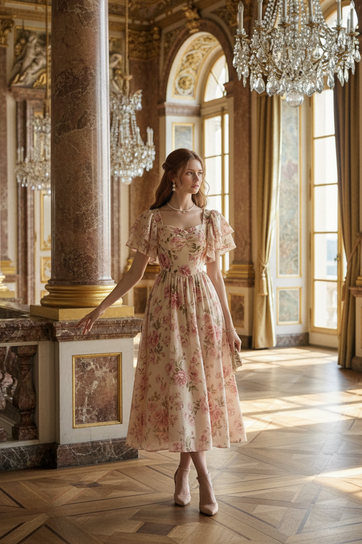 The It-Girl Floral Midi Dress