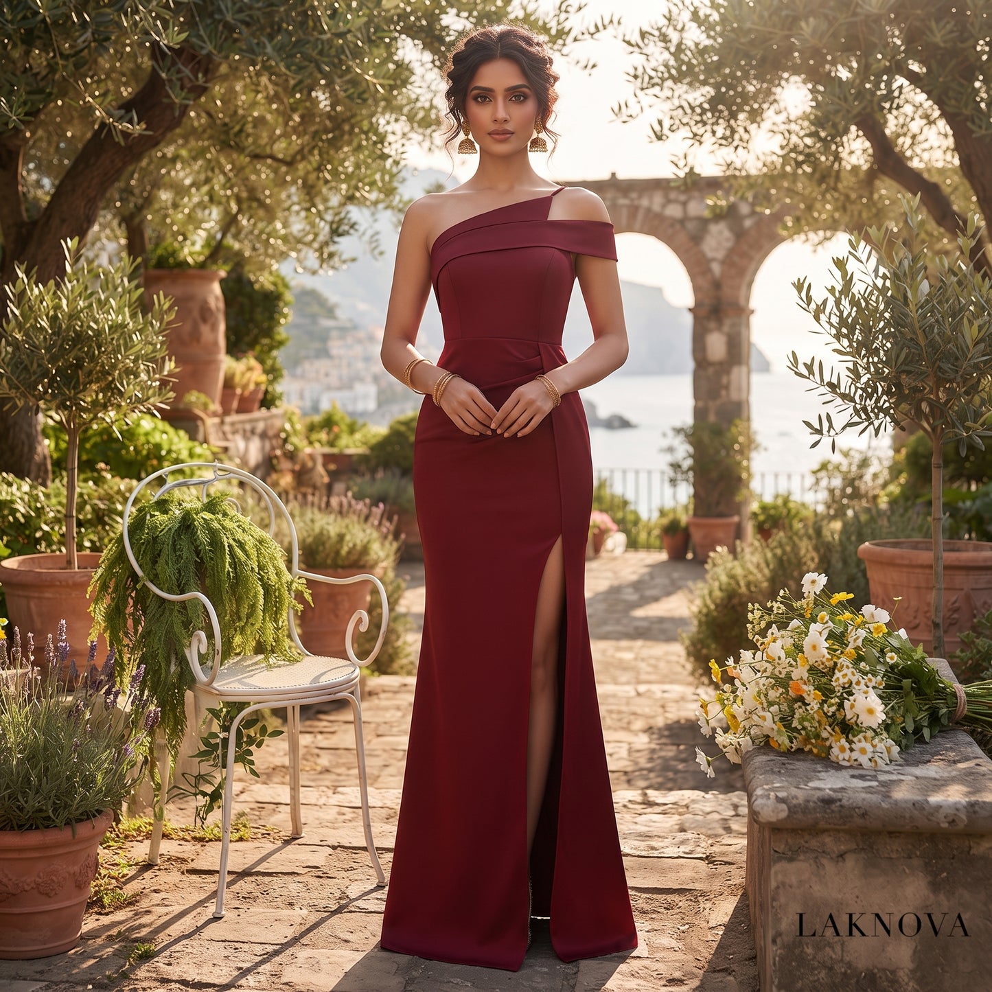 Asymmetric Mermaid Gown